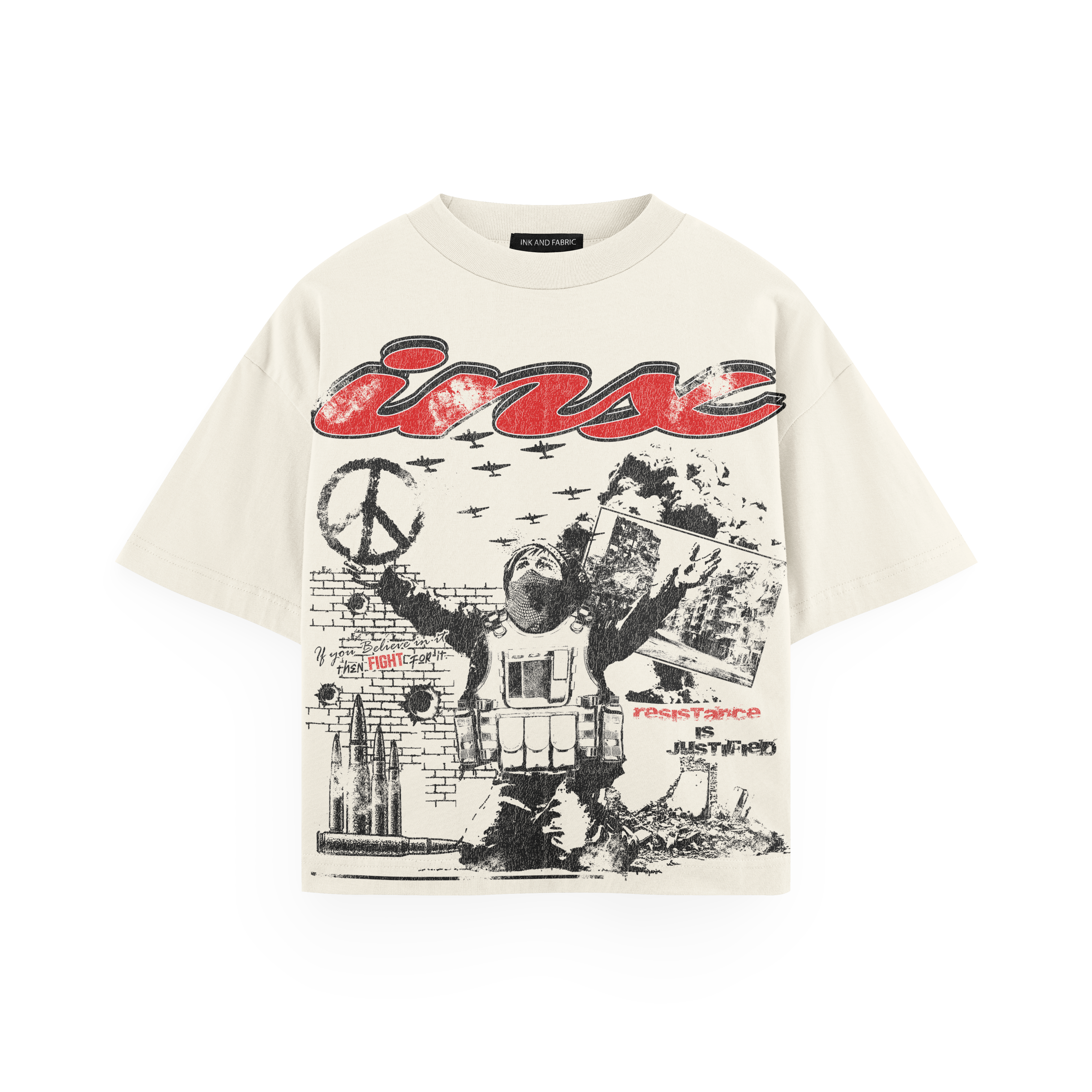 Resistance is Justice Oversized Heavyweight T-Shirt