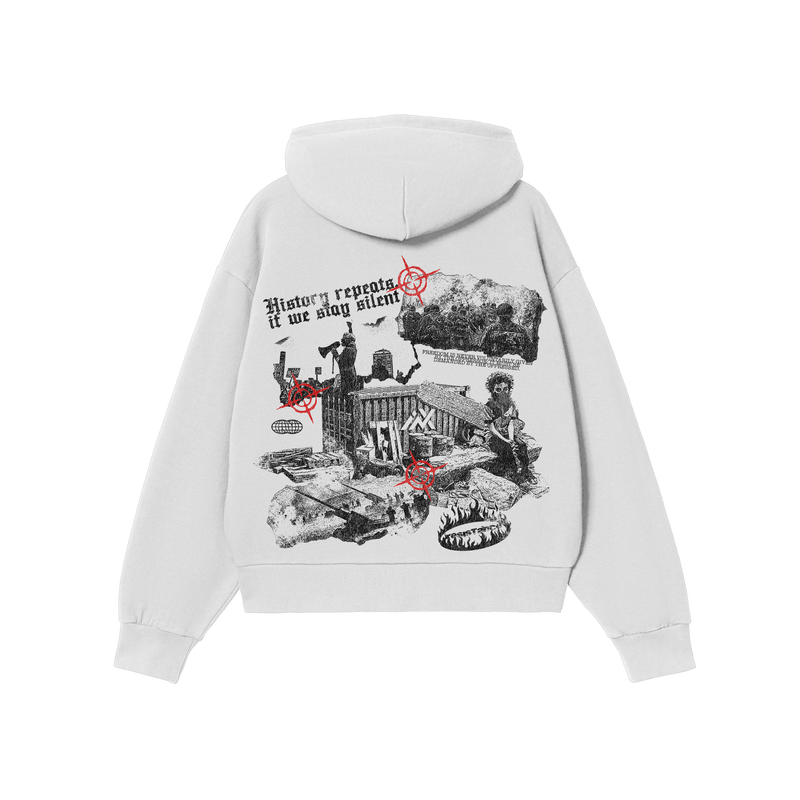 Resistance Oversized Zip Up Hoodie