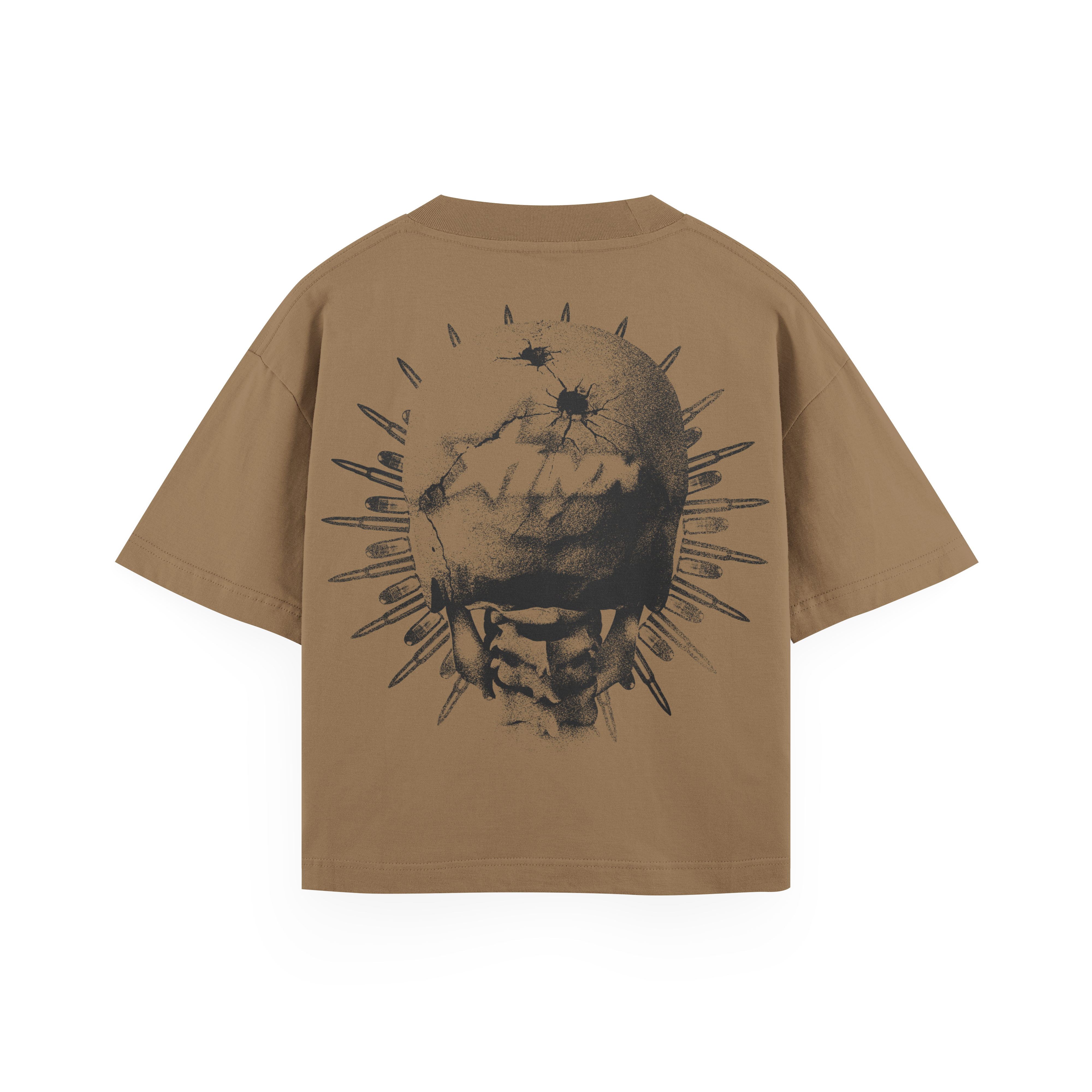 Skeleton Stick Up Blue Oversized T-Shirt