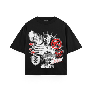 Skeleton Stick Up Oversized T-Shirt