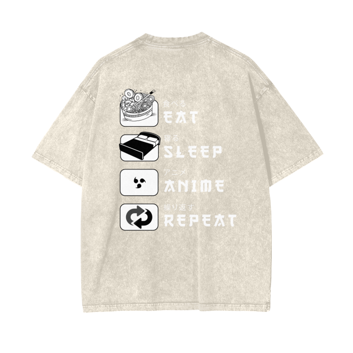 Life of an Anime Enthusiast Vintage Oversize T-Shirt