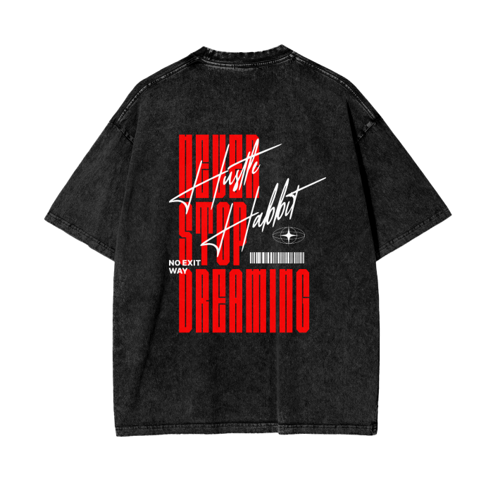 Hustle Habit Vintage Oversize T-Shirt