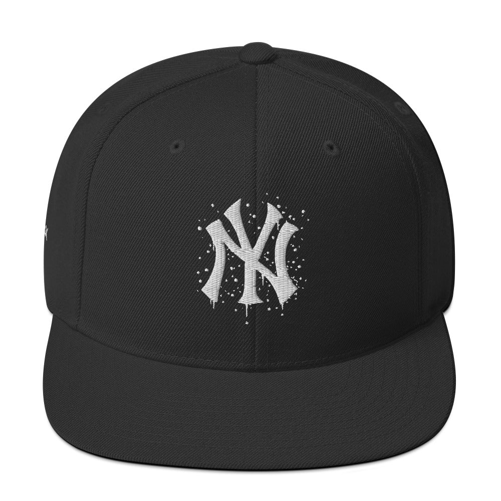 NY Graffiti Splatter Snapback Hat