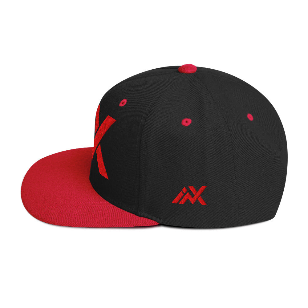 INX Black & Red Snapback Hat