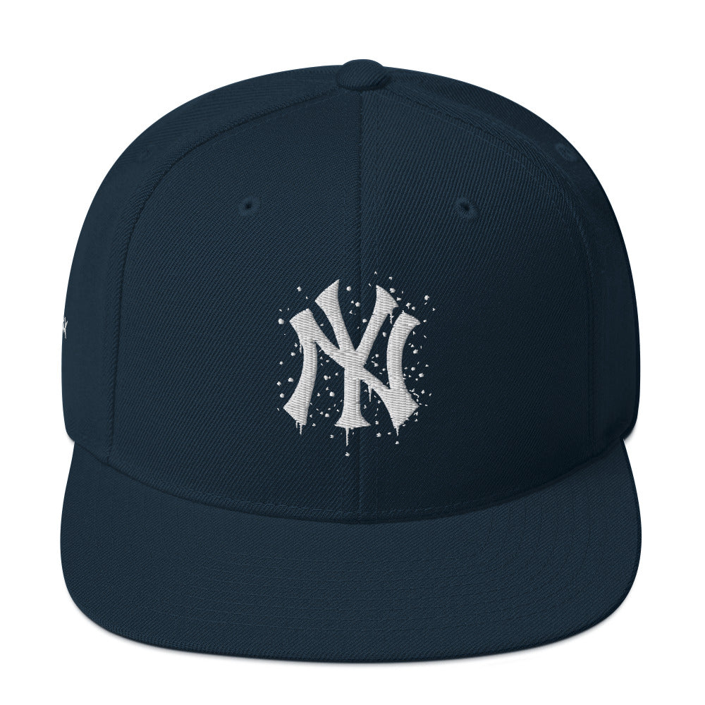 NY Graffiti Splatter Snapback Hat