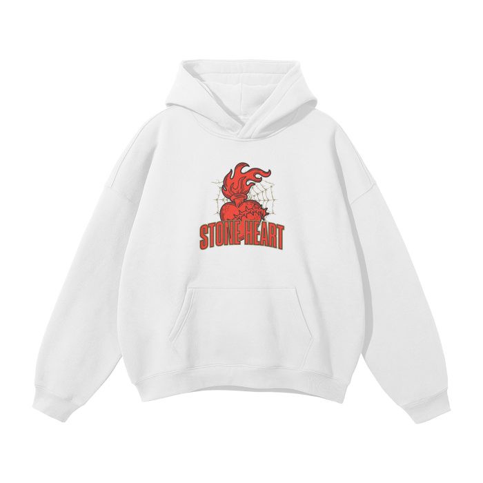 Stone Heart Oversized Premium Fleece Hoodie